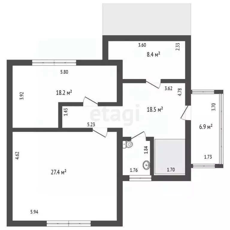 Дом в Ленинградская область, Всеволожск ул. Дружбы, 58 (242 м) - Фото 1