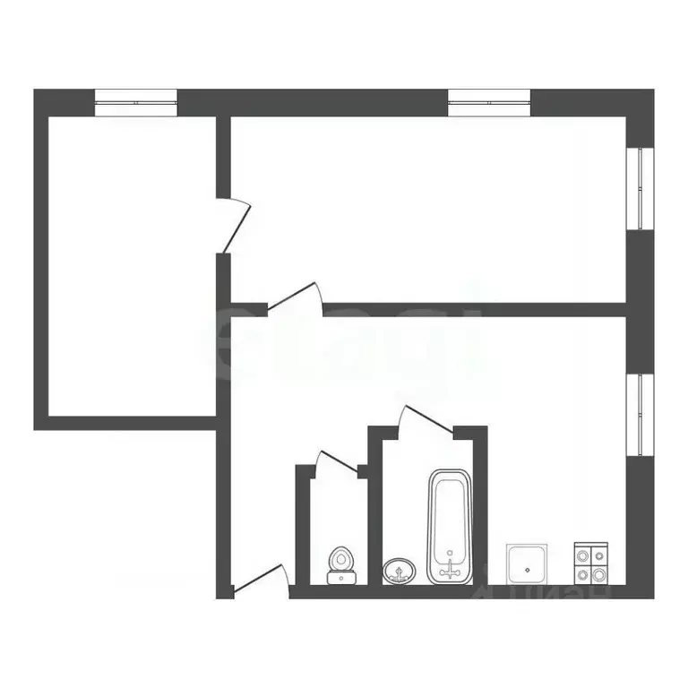 2-к кв. Тульская область, Тула Мясново мкр, ул. Маршала Жукова, 12 ... - Фото 1