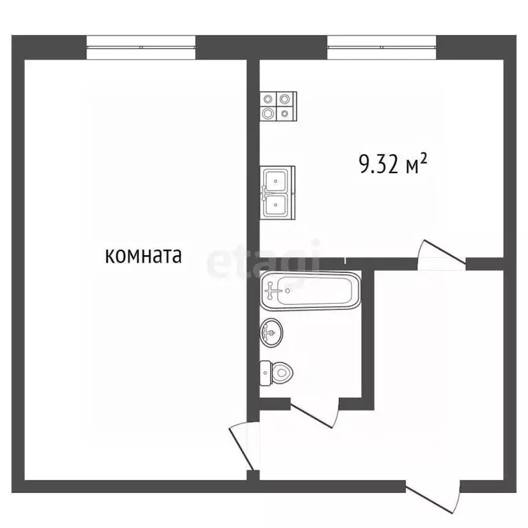 1-к кв. Ярославская область, Ярославль ул. Малая Норская, 3 (34.06 м) - Фото 1