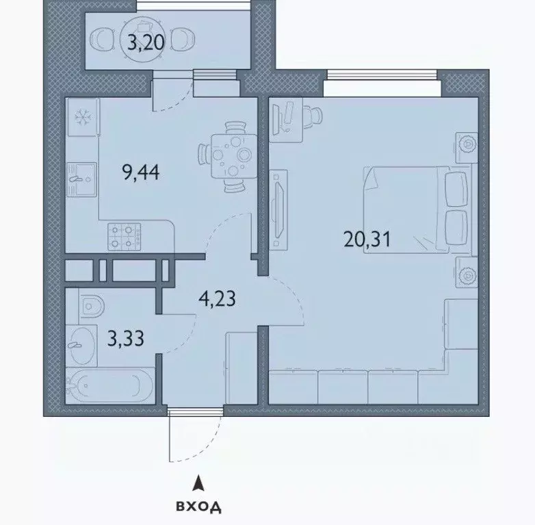 1-к кв. Брянская область, Брянск просп. Станке Димитрова, 67к7 (37.9 ... - Фото 2