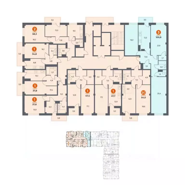 3-к кв. Ростовская область, Ростов-на-Дону просп. 40-летия Победы, ... - Фото 2