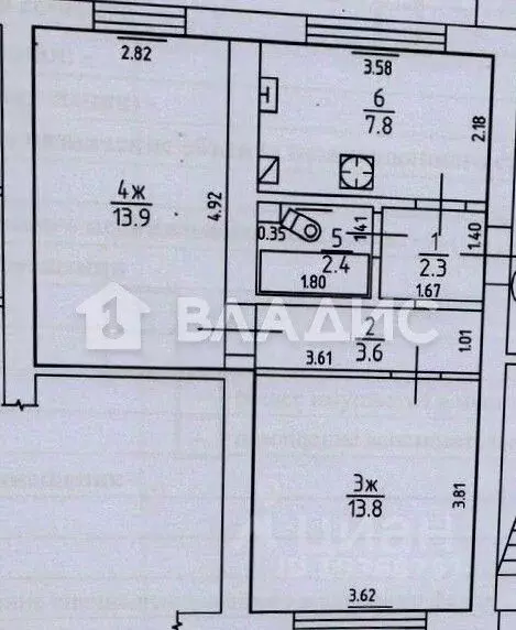 2-к кв. Калининградская область, Калининград Ставропольская ул., 7 ... - Фото 2