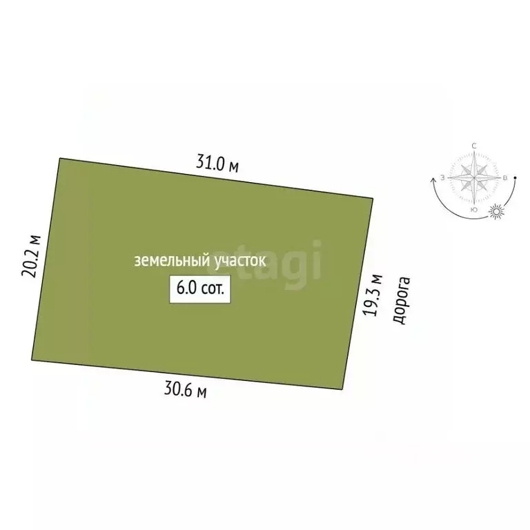 Участок в Тюменская область, Тюмень Микрорайон мыс, ул. Литейщиков ... - Фото 2