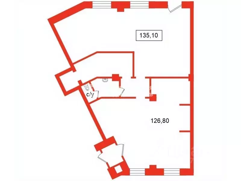 Помещение свободного назначения в Санкт-Петербург просп. Славы, 52к1 ... - Фото 2