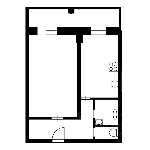 1-к кв. Башкортостан, Уфа Кавказская ул., 12 (46.0 м) - Фото 1