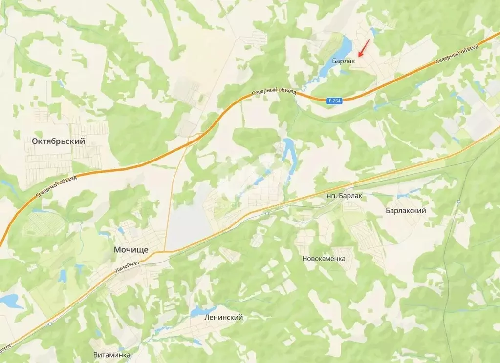 Участок в Новосибирская область, Мошковский район, с. Барлак ... - Фото 1