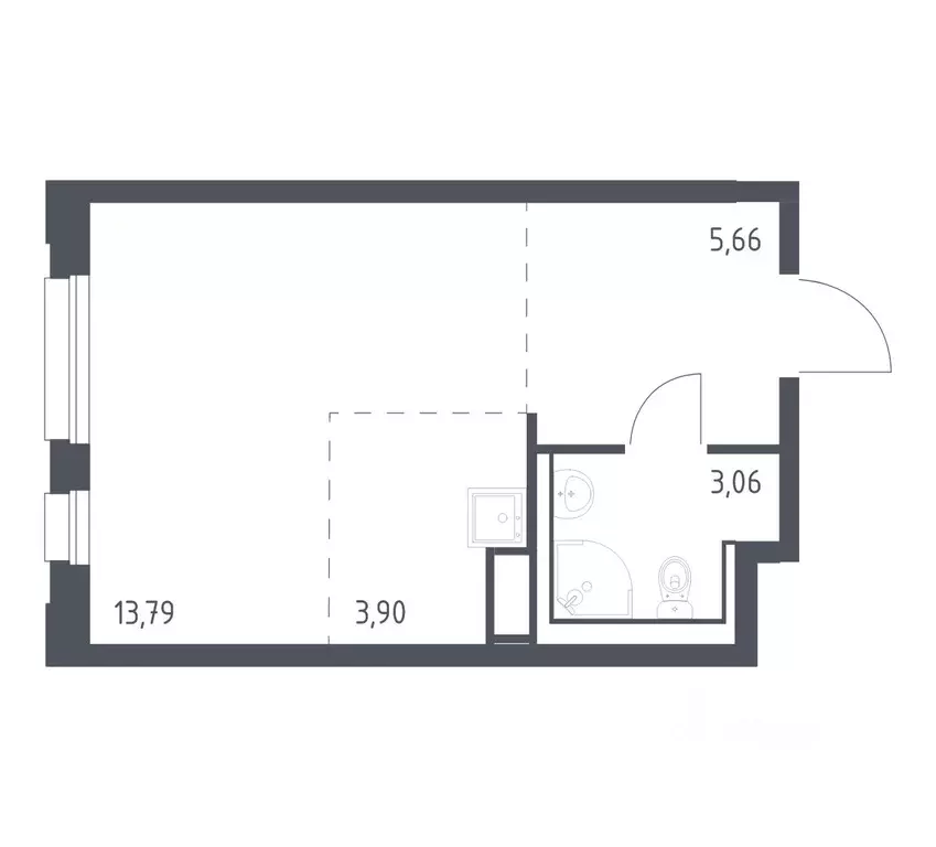 Студия Ленинградская область, Мурино Всеволожский район, Новые Лаврики ... - Фото 1