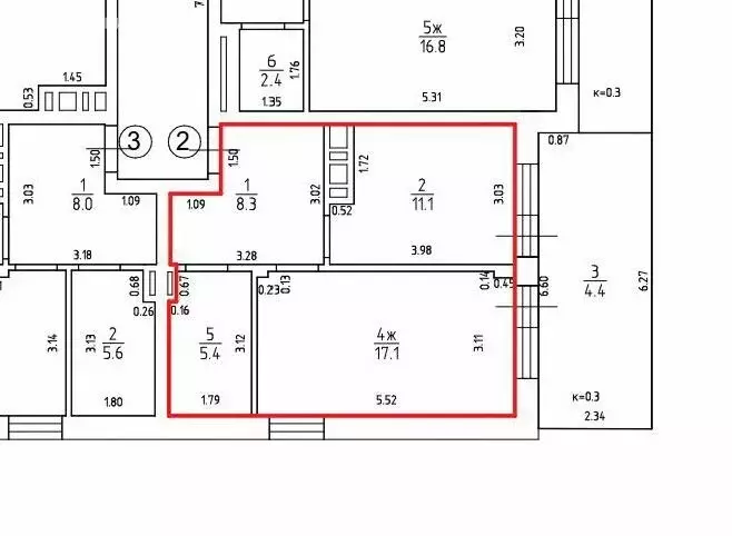 1-комнатная квартира: Зеленоградск, улица Гагарина, 87 (56.56 м) - Фото 1