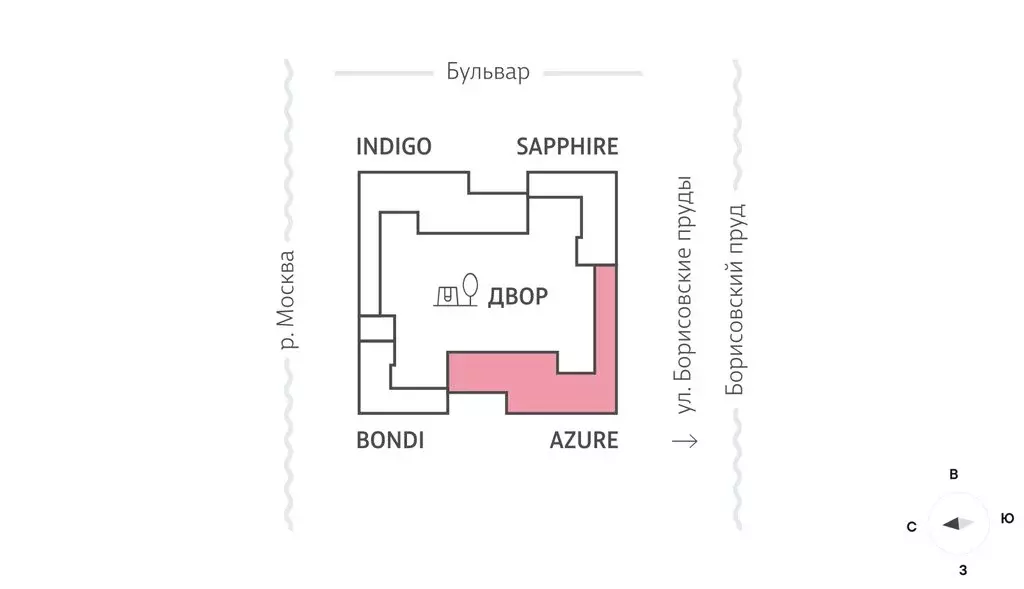 2-комнатная квартира: Москва, улица Борисовские Пруды, 1Ас12 (53.1 м) - Фото 1
