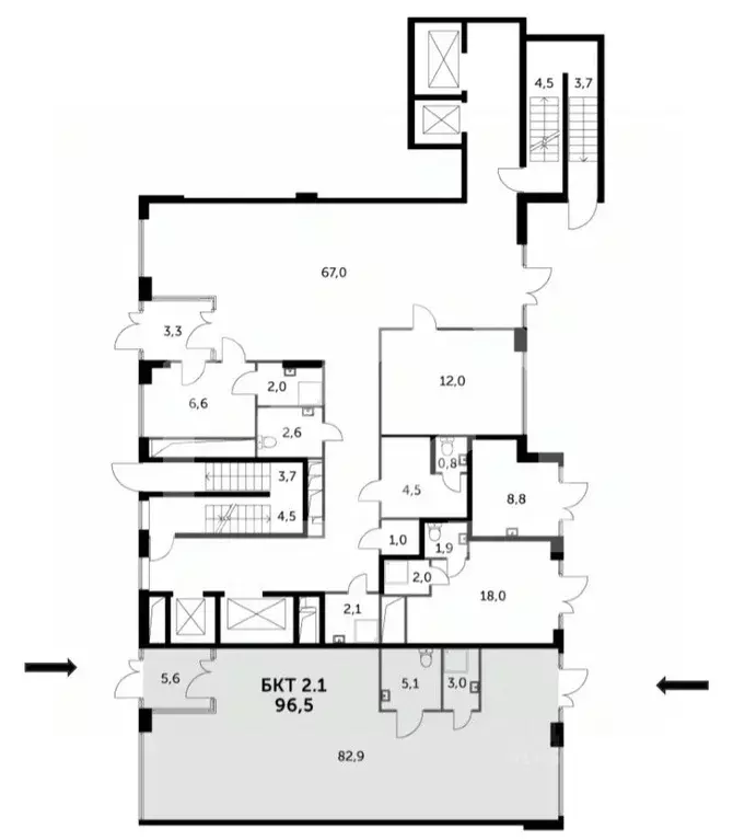 Помещение свободного назначения в Москва Сидней Сити жилой комплекс, ... - Фото 2