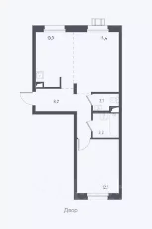 1-к кв. Московская область, Люберцы Зенино ЖК Самолет мкр, проезд ... - Фото 2