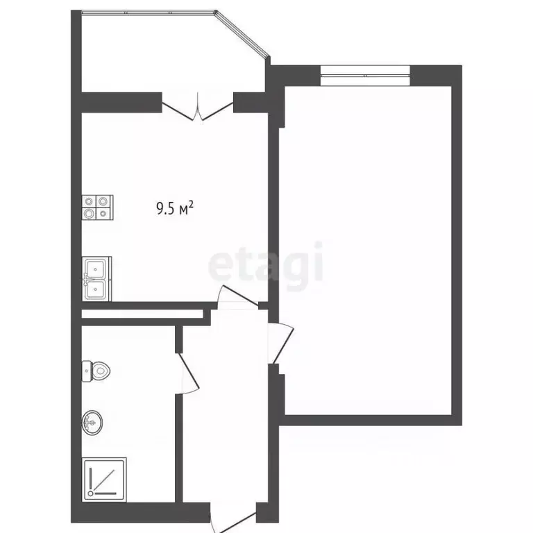 1-к кв. Краснодарский край, Анапа Крестьянская ул., 27к8 (36.8 м) - Фото 2