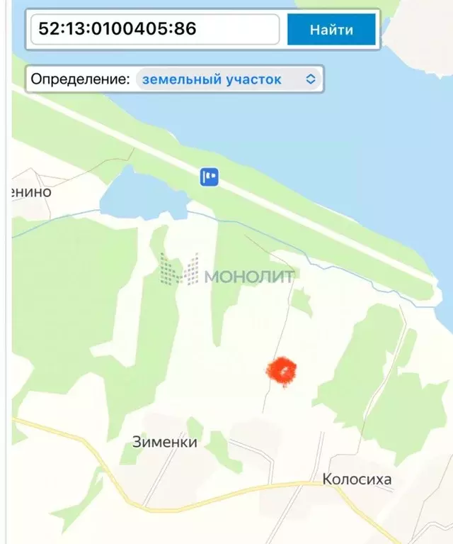 Участок в Нижегородская область, Чкаловск муниципальный округ, д. ... - Фото 1