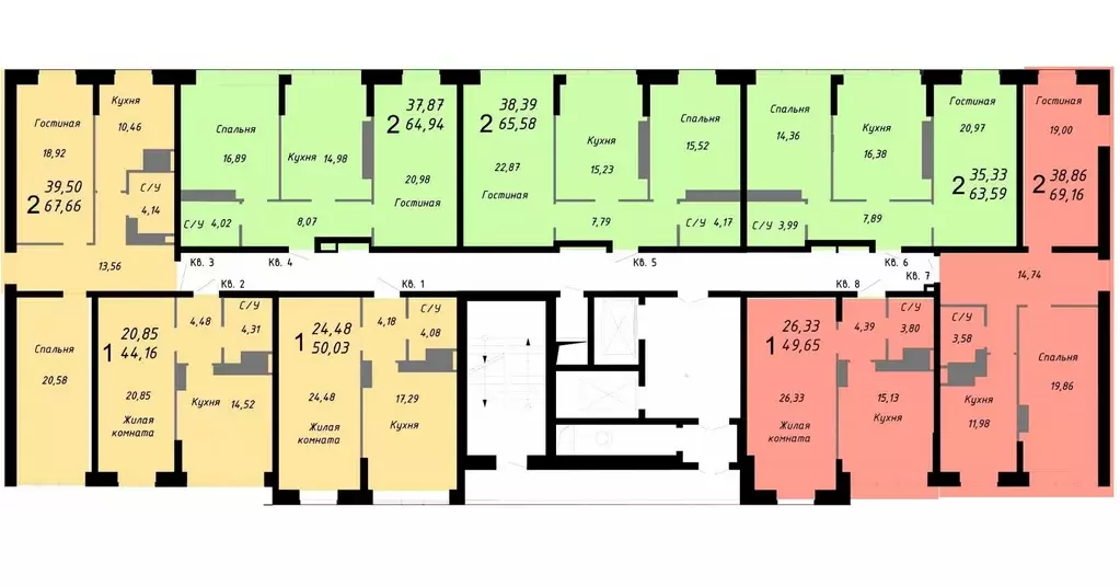 1-к кв. Ярославская область, Ярославль Силикатное ш., 17 (51.2 м) - Фото 2
