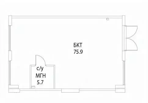 Помещение свободного назначения в Москва ул. Нижние Мневники, 12 (82 ... - Фото 2