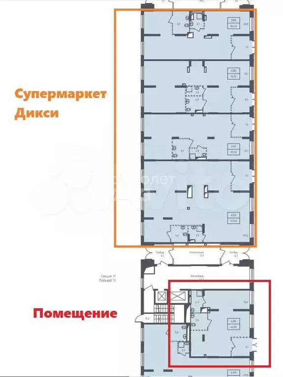 Продам торговое помещение, 66 м - Фото 0