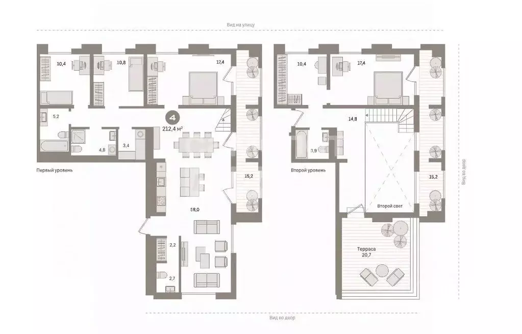 4-к кв. Тюменская область, Тюмень ул. Муравленко, 9к1 (212.3 м) - Фото 1