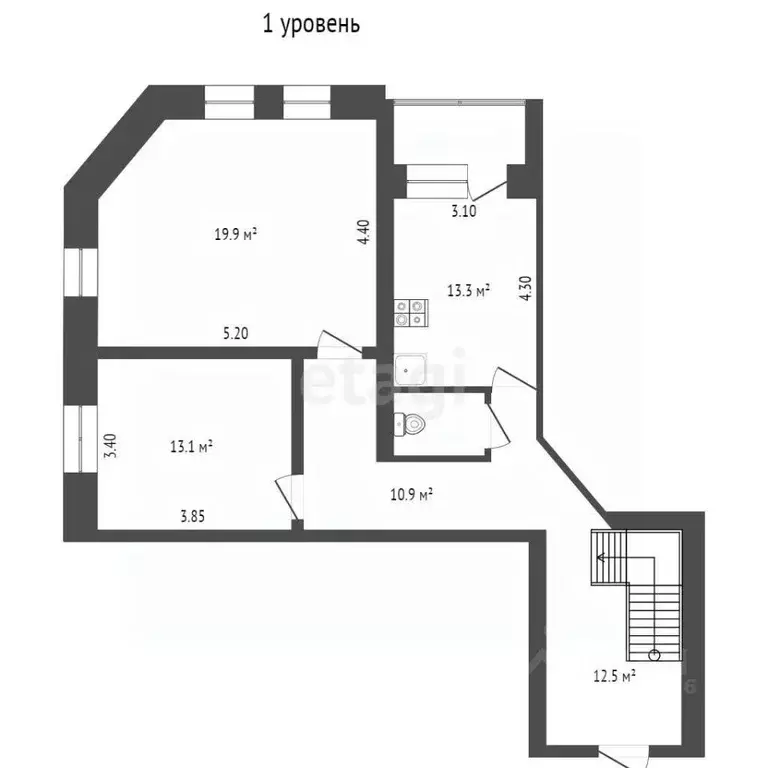 4-к кв. Калужская область, Калуга ул. Воронина, 11 (133.5 м) - Фото 2