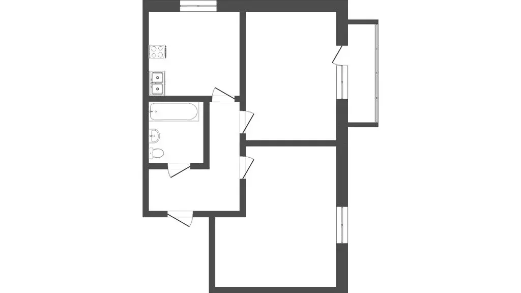 2-комнатная квартира: микрорайон Казарово, Казаровская улица, 1Б (70 ... - Фото 1