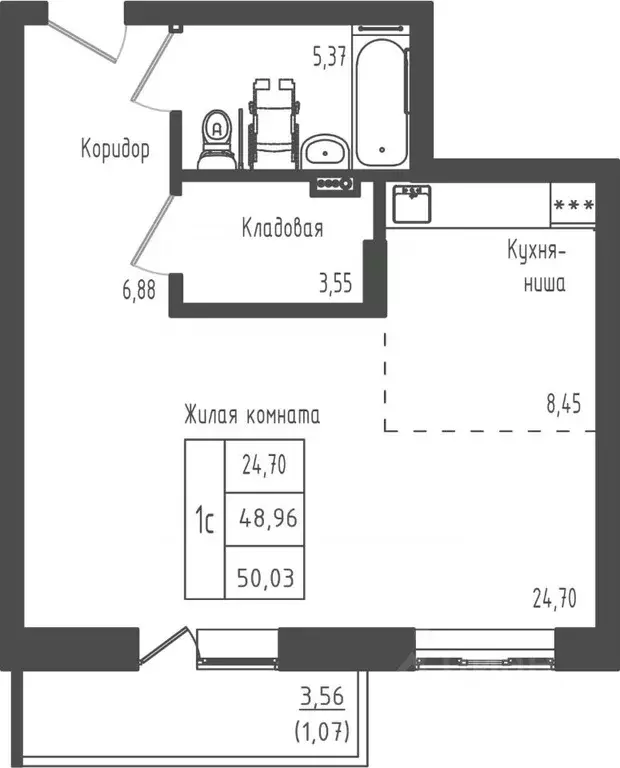 Студия Московская область, Дмитровский муниципальный округ, д. Рыбаки ... - Фото 1
