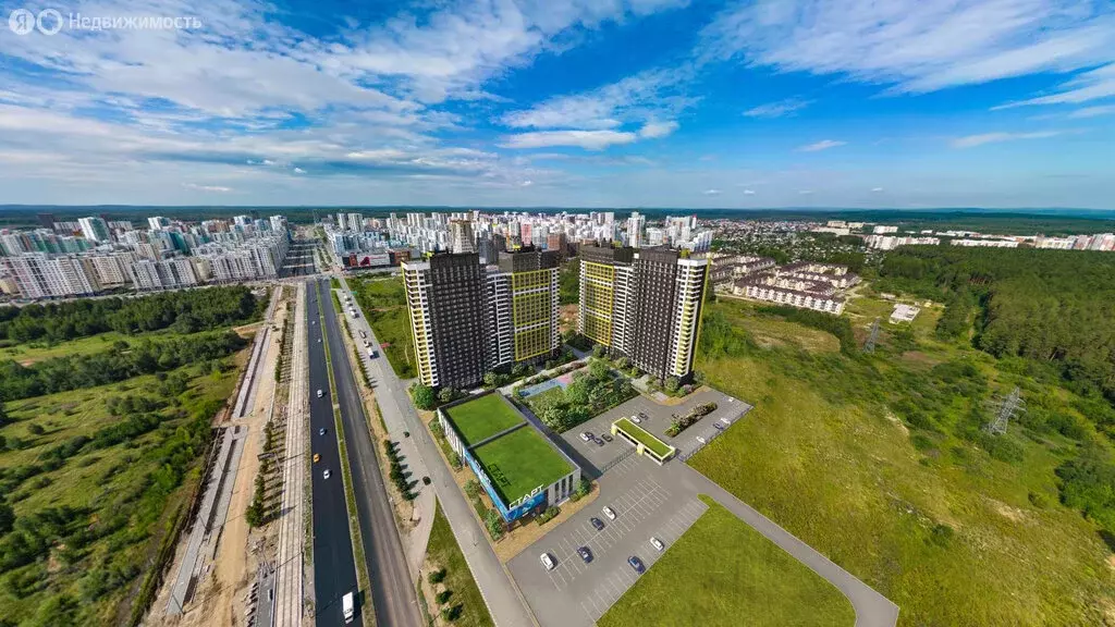 Квартира-студия: Екатеринбург, микрорайон Академический, 4-й квартал ... - Фото 2