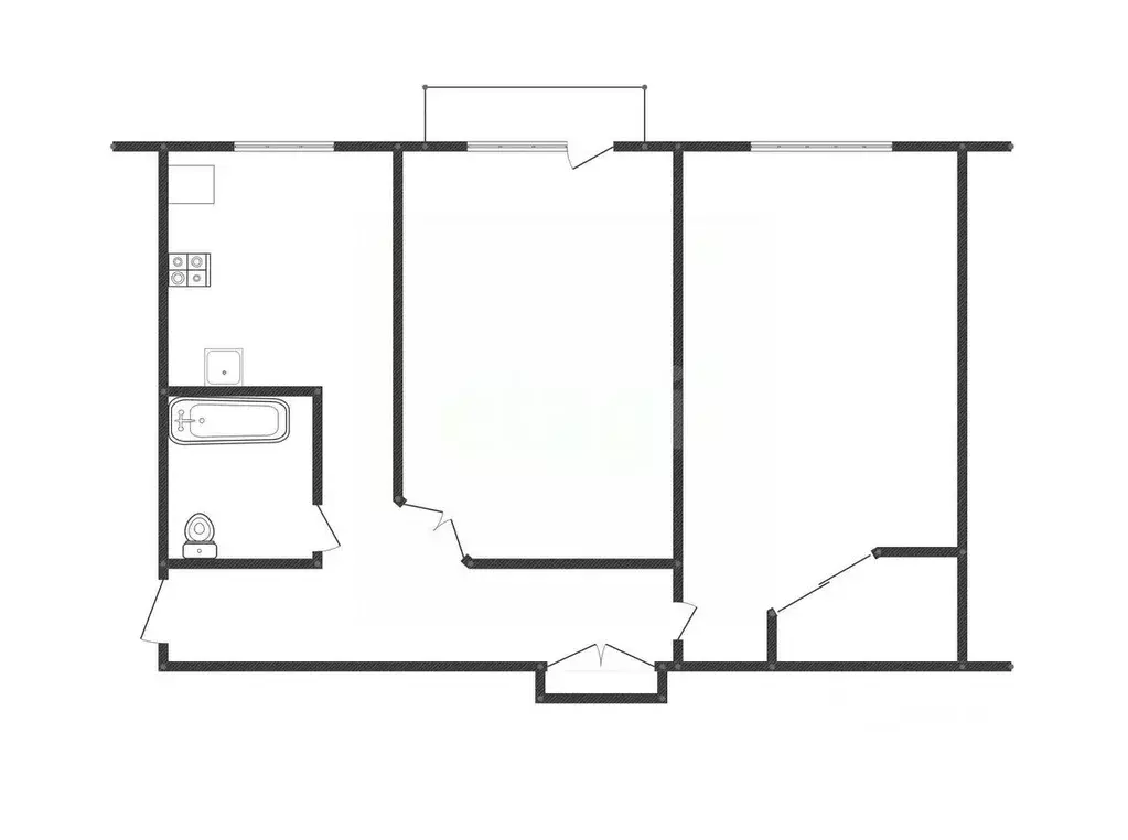2-к кв. Иркутская область, Ангарск 177-й кв-л, 6 (48.9 м) - Фото 1