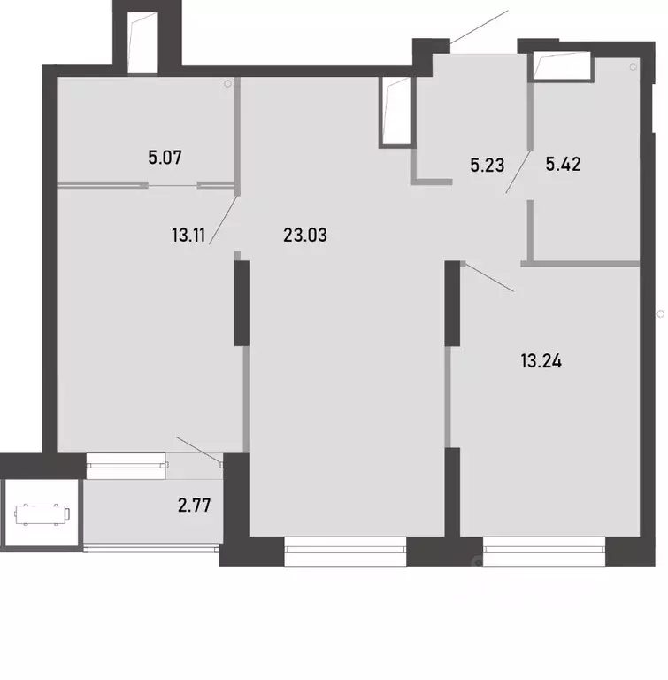 2-к кв. Тульская область, Тула ул. Фридриха Энгельса, 74 (67.87 м) - Фото 2