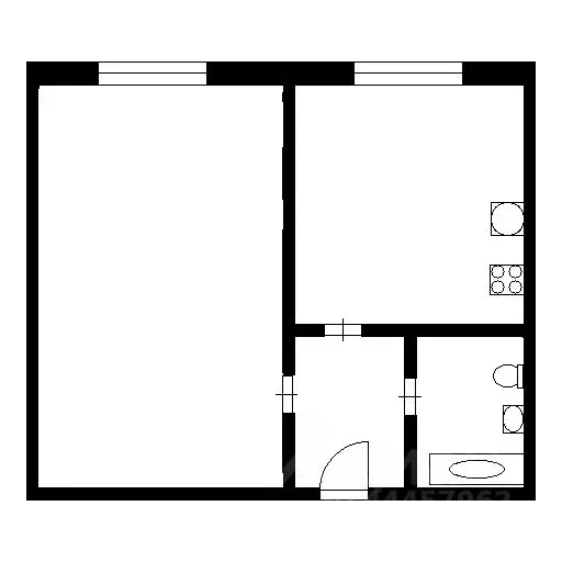 1-к кв. Челябинская область, Челябинск Комсомольский просп., 18А (35.7 ... - Фото 1