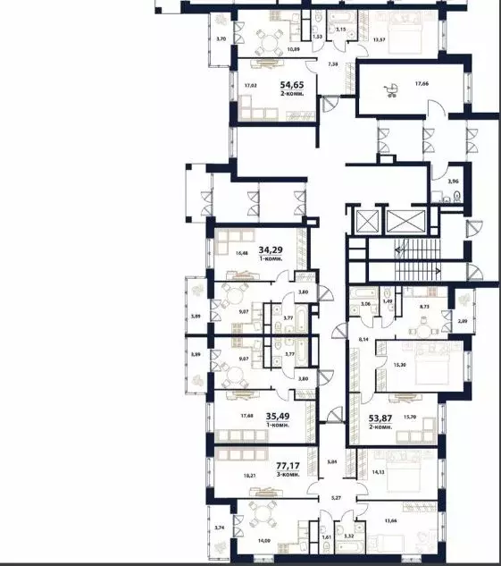 2-к кв. Ульяновская область, Ульяновск Новый Город мкр, 17-й кв-л, ... - Фото 1