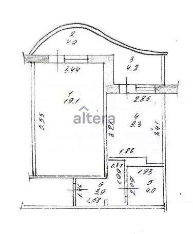 1-к кв. Татарстан, Казань ул. Карбышева, 58 (36.3 м) - Фото 2