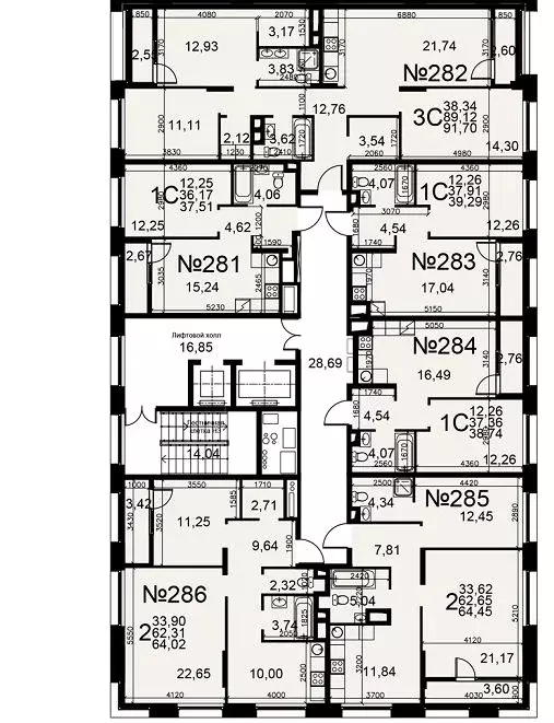 3-к кв. Рязанская область, Рязань Московское ш., 49к1 (88.1 м) - Фото 1