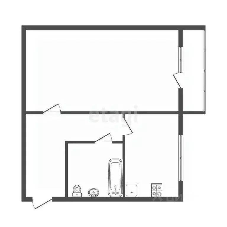 1-к кв. Тульская область, Киреевск ул. Чехова, 1 (31.0 м) - Фото 1