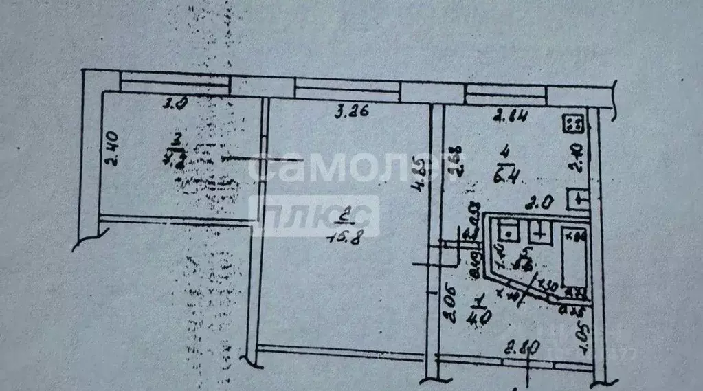 2-к кв. Краснодарский край, Анапа 12-й мкр, 12 (36.0 м) - Фото 2