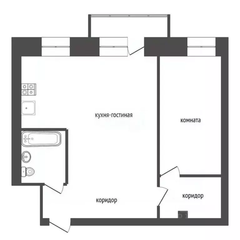 2-к кв. Воронежская область, Воронеж Плехановская ул., 20 (42.5 м) - Фото 1