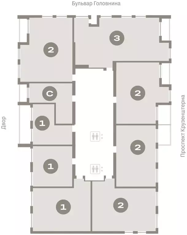 2-комнатная квартира: Санкт-Петербург, Василеостровский район, ЖК ... - Фото 2