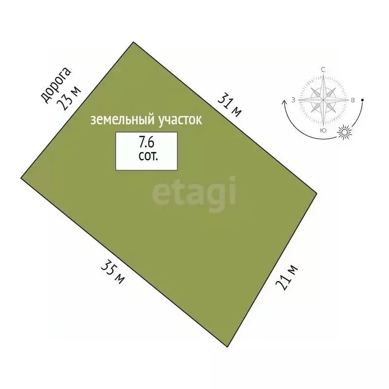 Участок в Тюменская область, Тюменский муниципальный округ, ... - Фото 1