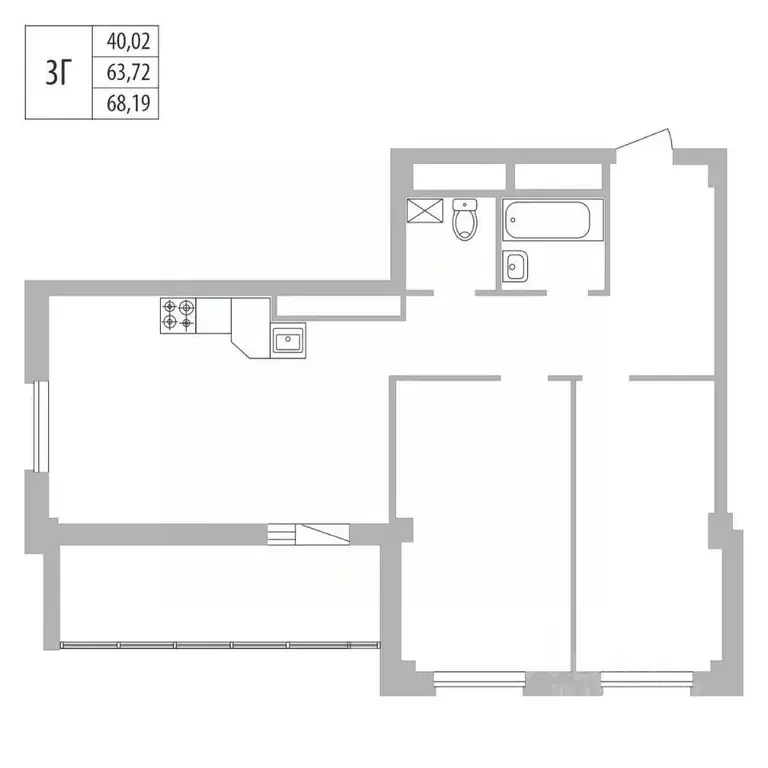 3-к кв. Татарстан, Набережные Челны ул. Раскольникова, 22 (68.19 м) - Фото 0