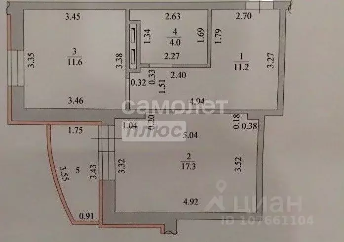1-к кв. Липецкая область, Липецк просп. Победы, 106А (44.1 м) - Фото 2