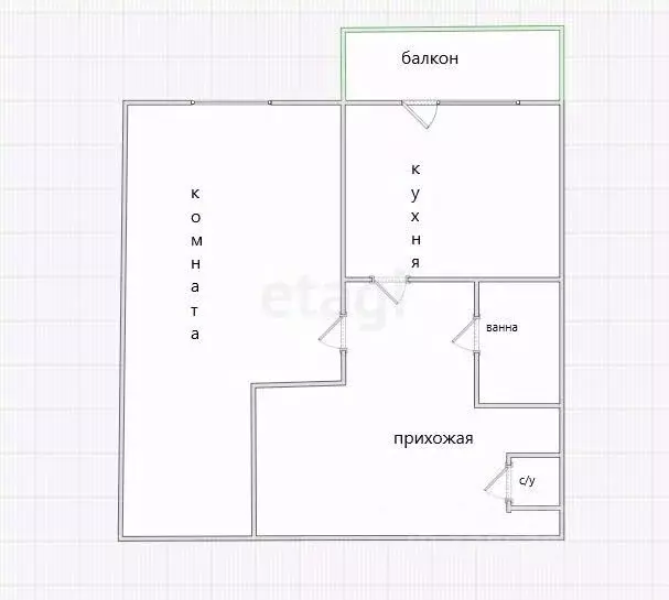 1-к кв. Приморский край, Владивосток ул. Гульбиновича, 8/2 (33.5 м) - Фото 1