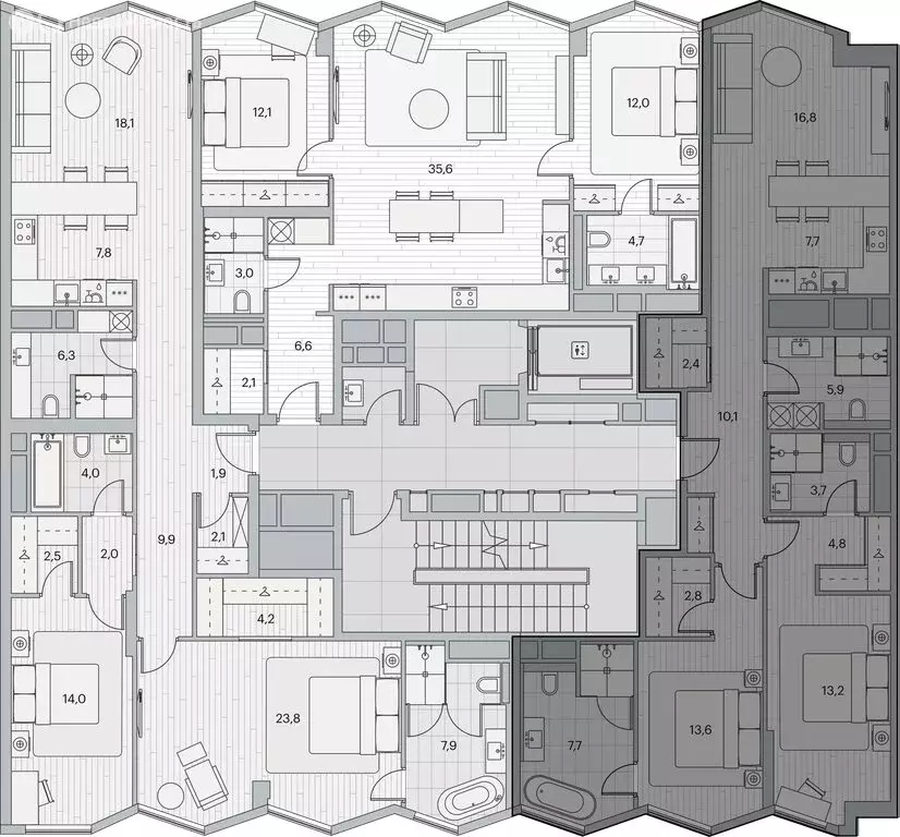 2-комнатная квартира: Москва, Береговой проезд, 2 (91.4 м) - Фото 2