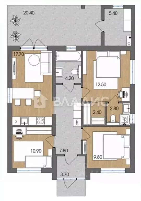 Дом в Калининградская область, Гурьевский муниципальный округ, пос. ... - Фото 2