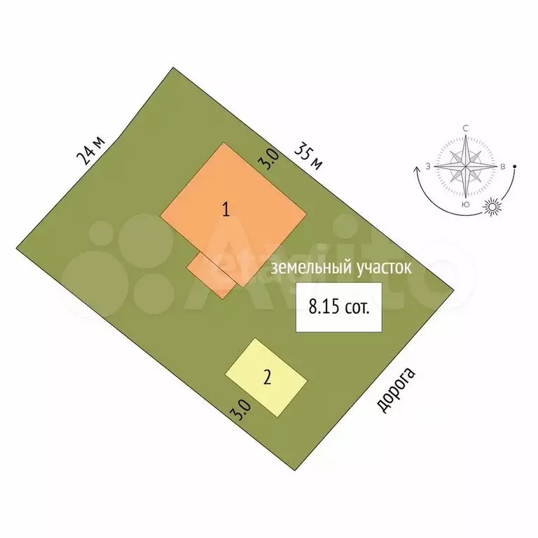 Дом 124,5 м на участке 8,15 га - Фото 1