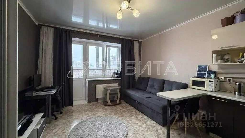 Студия Тюменская область, Тюмень ул. Мельникайте, 2к8 (24.2 м) - Фото 2