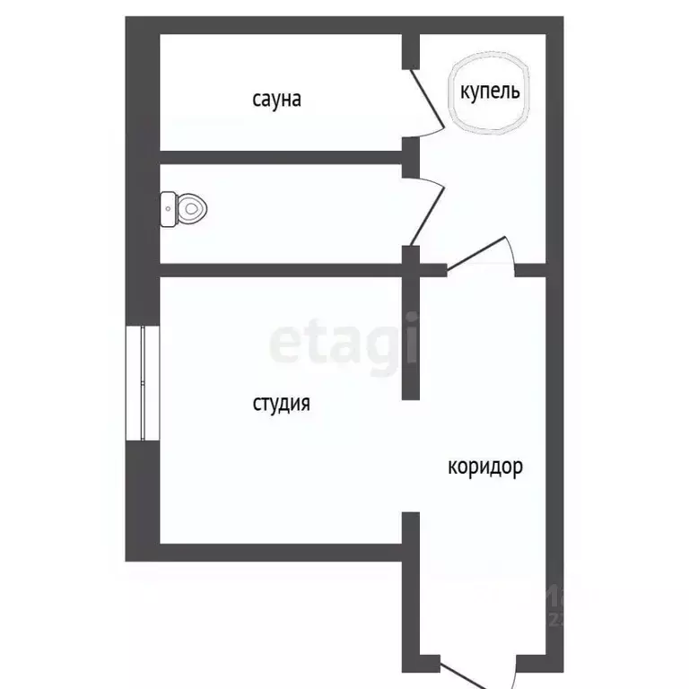 Студия Вологодская область, Вологда Пречистенская наб., 74 (50.7 м) - Фото 2