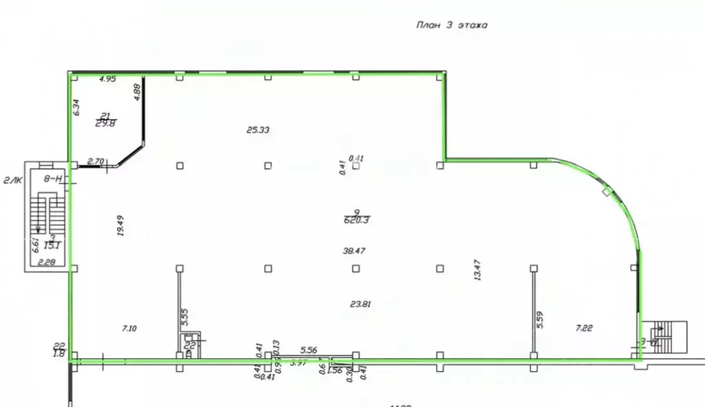 Помещение свободного назначения в Санкт-Петербург ул. Бурцева, 23 (700 ... - Фото 2