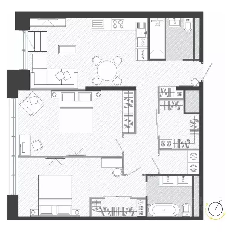 3-к кв. Приморский край, Владивосток ул. Нейбута (90.78 м) - Фото 1