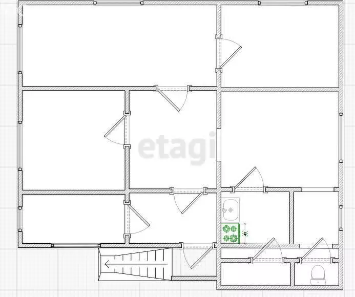 Дом в посёлок городского типа Красное-на-Волге, Заводской переулок (60 ... - Фото 2