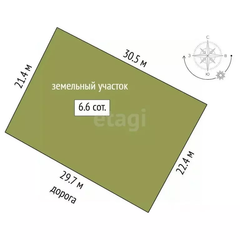 Участок в Тюменская область, Тюмень СОСН Янтарь тер., ул. Лесная (6.61 ... - Фото 2