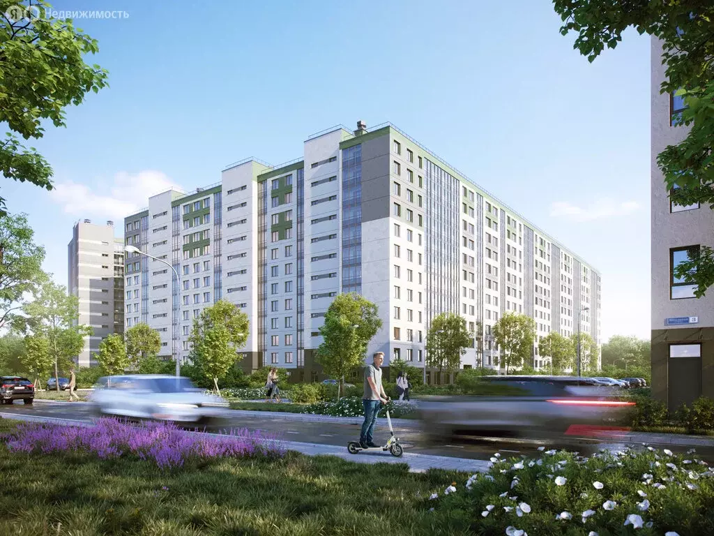 1-комнатная квартира: посёлок Шушары, жилой квартал Аэросити 4 (34.37 ... - Фото 1