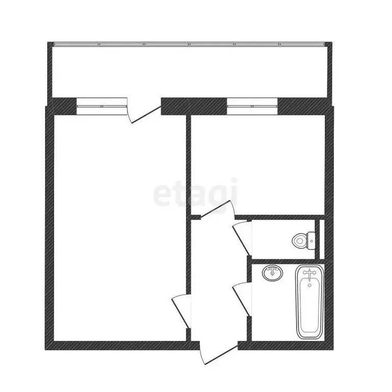 1-комнатная квартира: Белгород, Славянская улица, 7 (34.5 м) - Фото 1